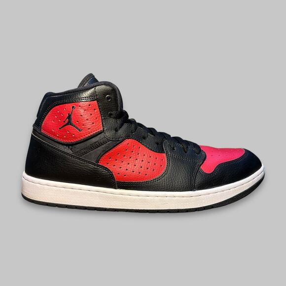 Jordan 1 Mid Bred Black Red Men’s Sneakers - Size 14 main image 4